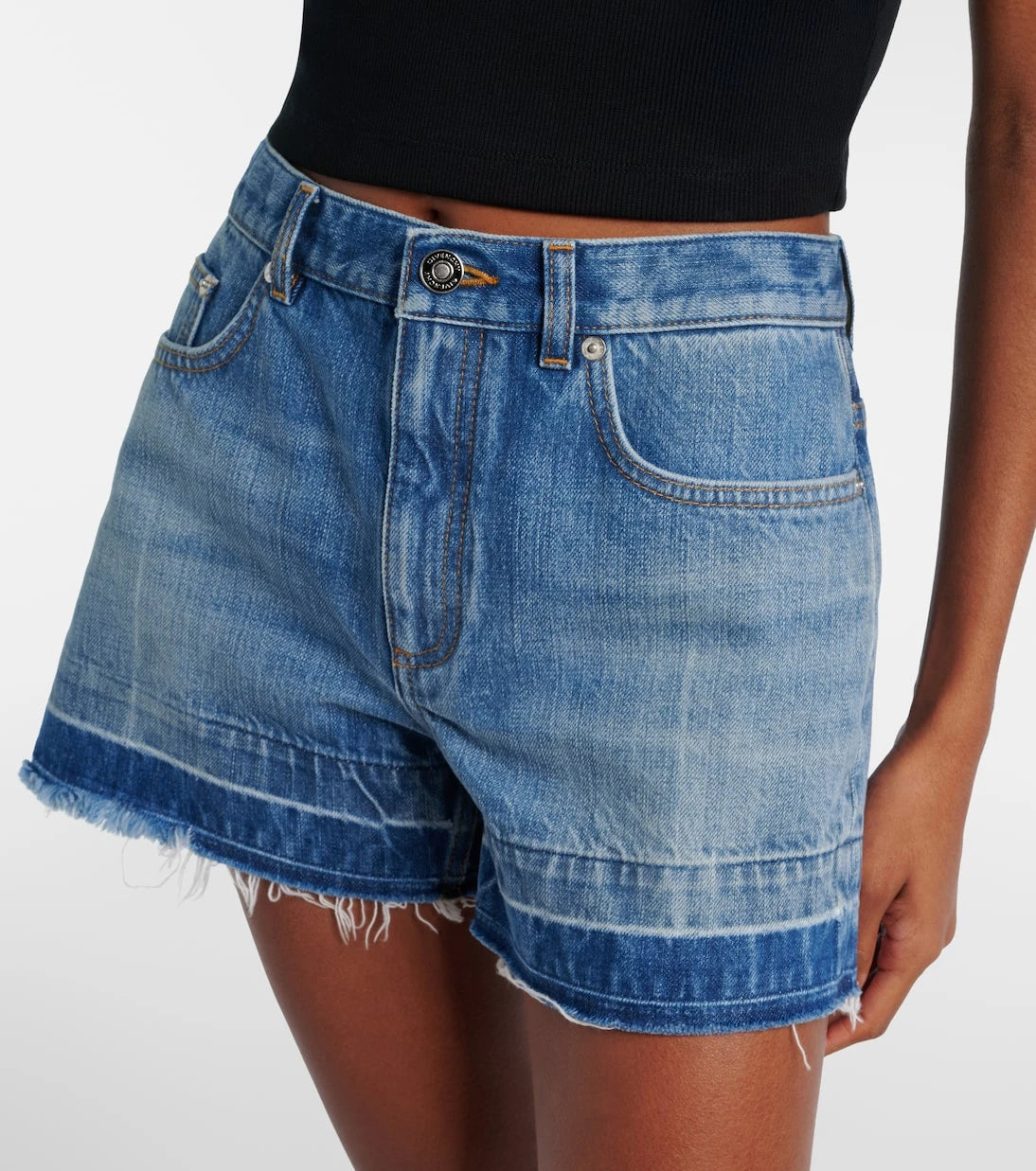 Givenchy - Normal bel denim şort