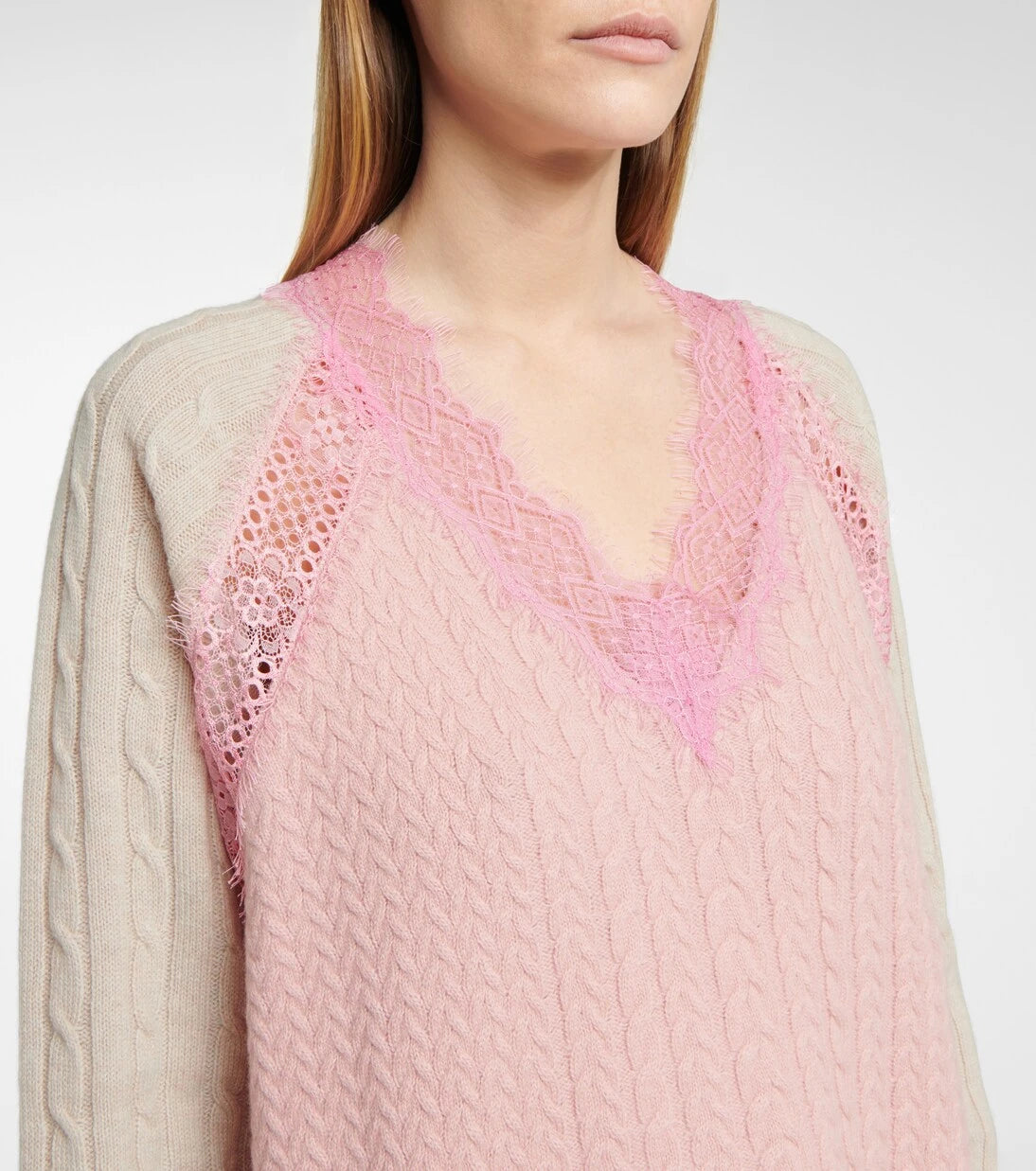 Stella McCartney - Lace-trimmed wool minidress