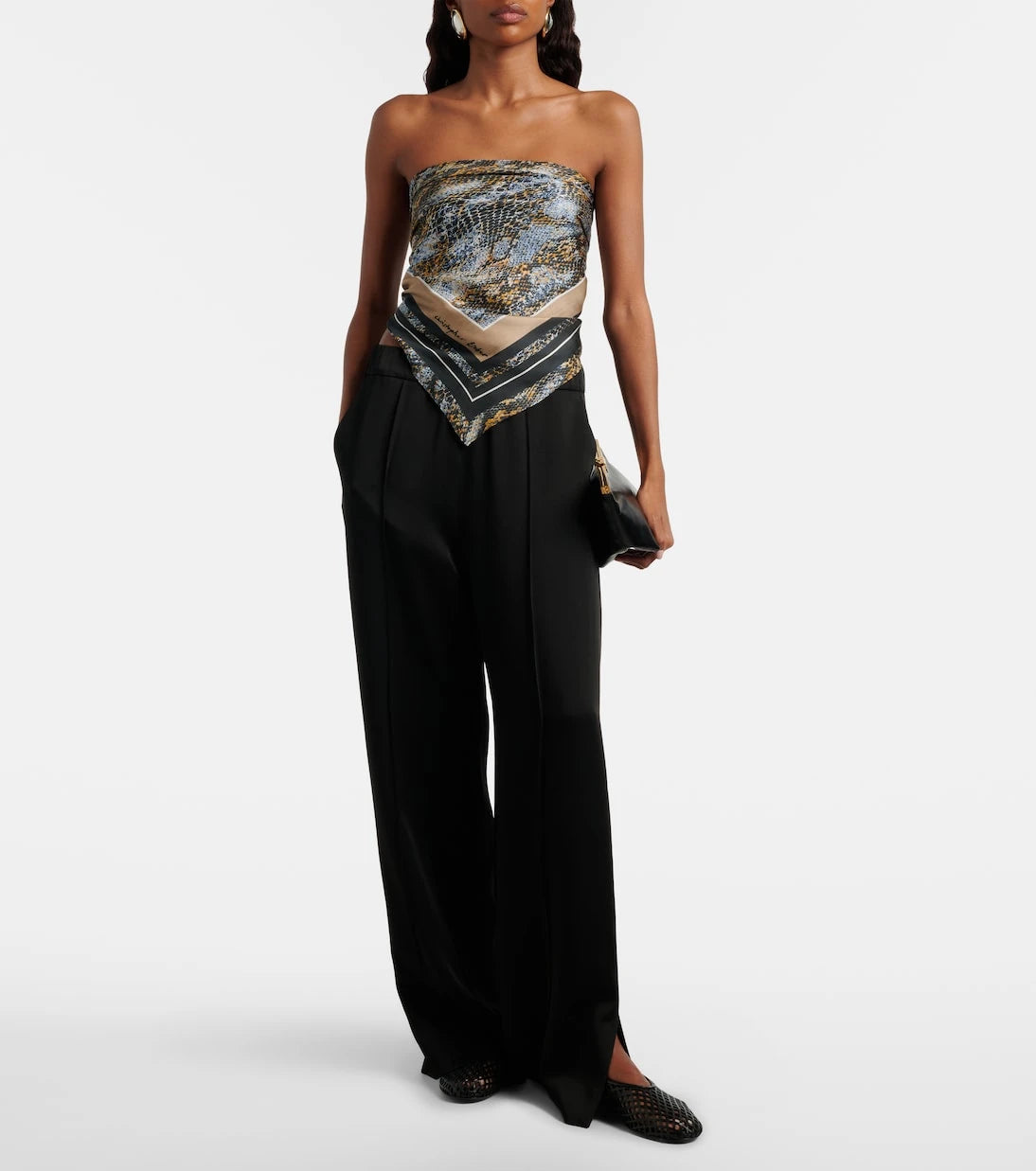 Christopher Esber - Snake-print silk scarf