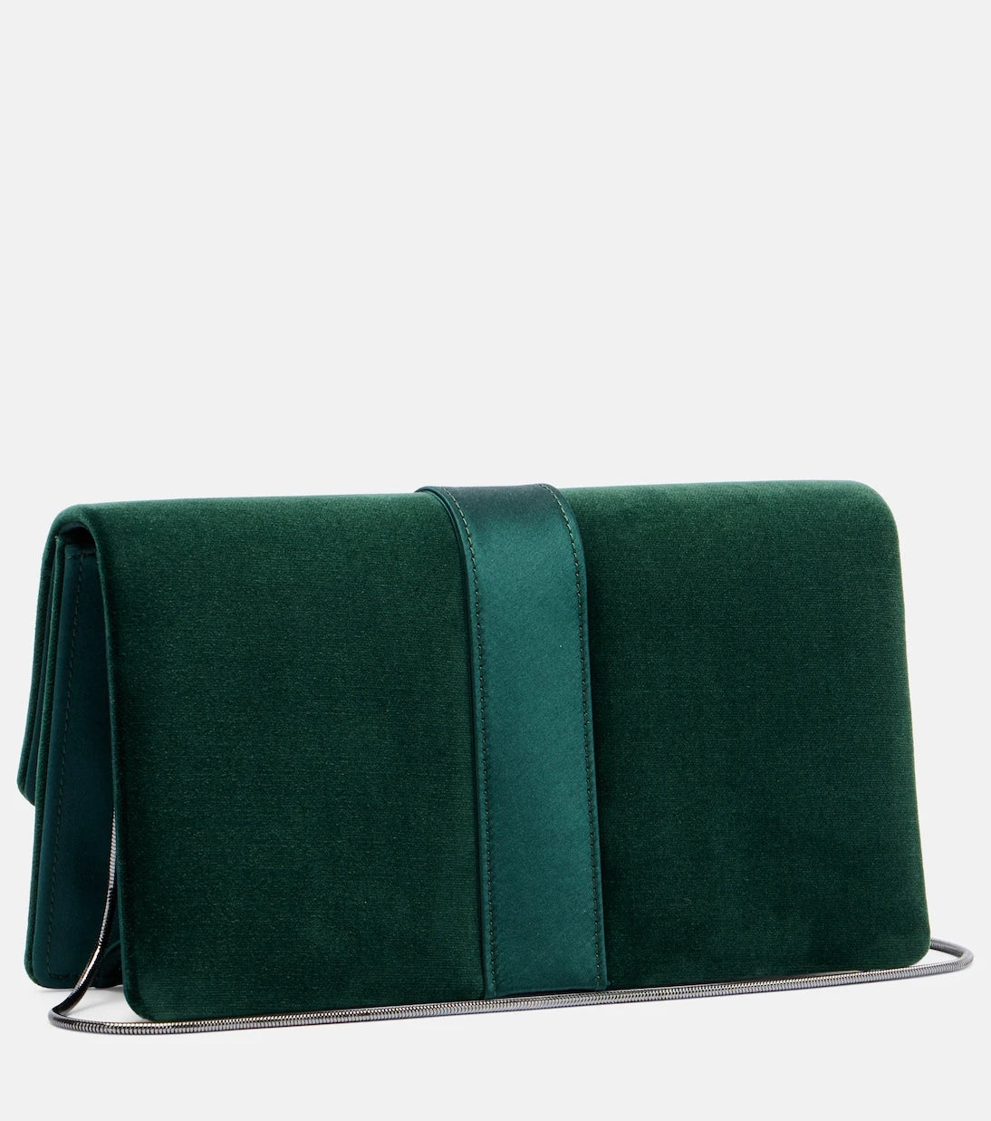 Manolo Blahnik - Capri embellished velvet clutch