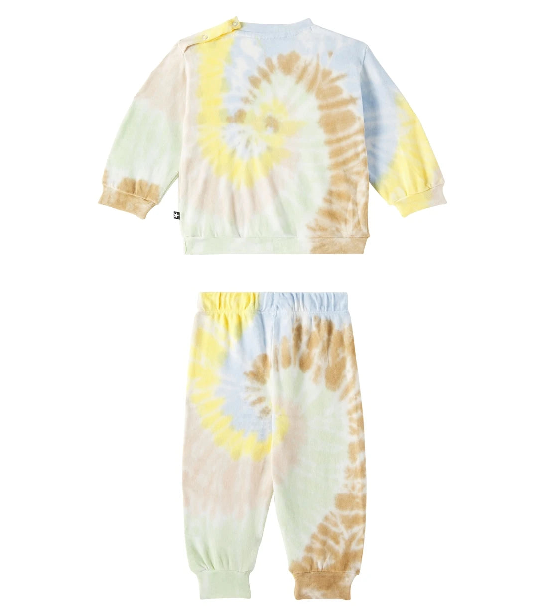 Molo - Baby Dear cotton sweatshirt and sweatpants set