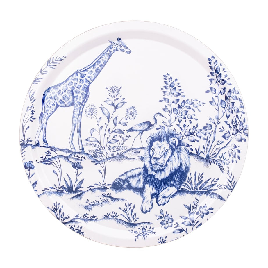 Halcyon Days x Nina Campbell Serengeti Tray (39cm)