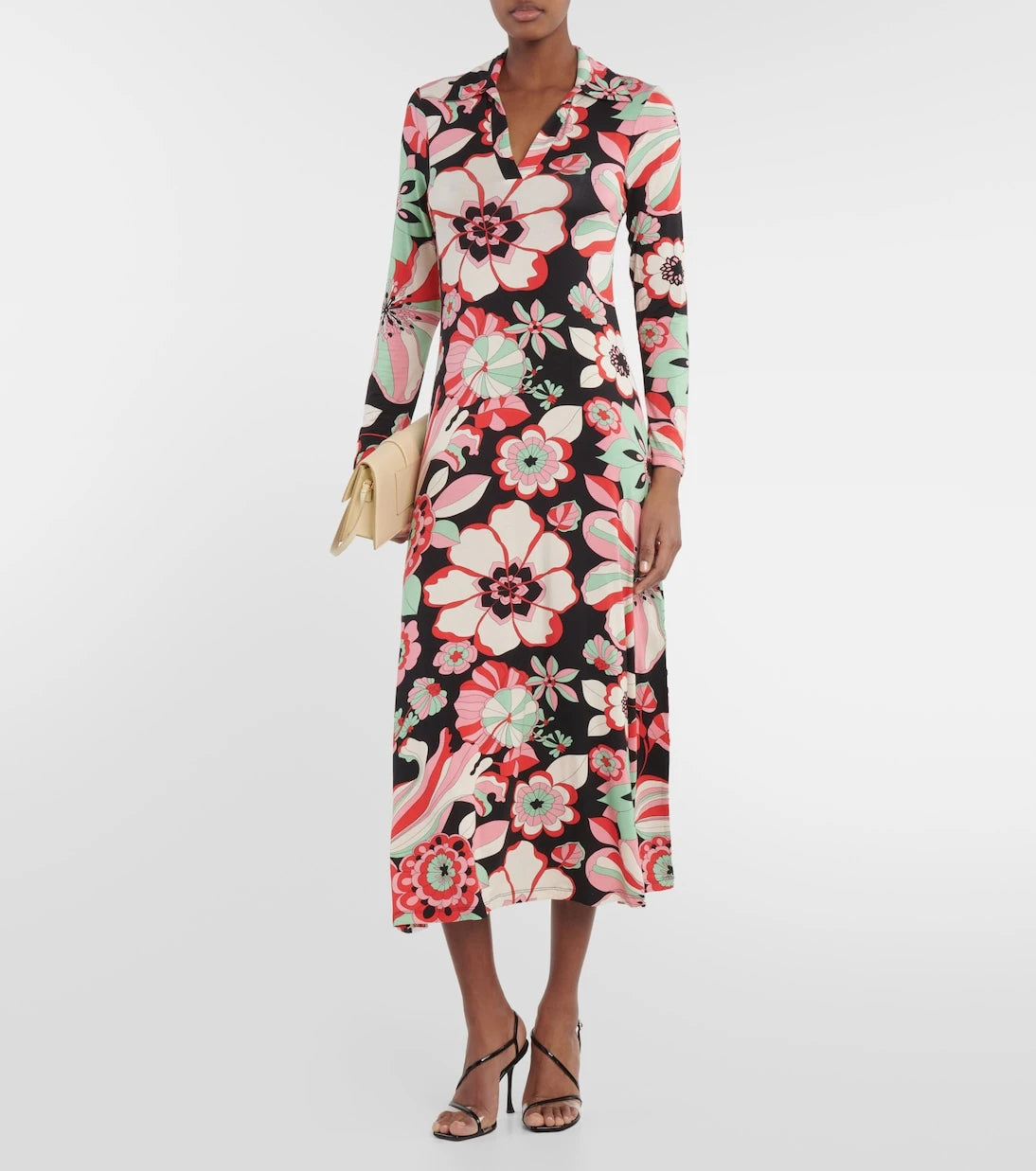 Rixo - Tillie floral jersey midi dress