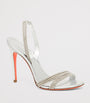 Silver Leather Justine Slingback Heels 105