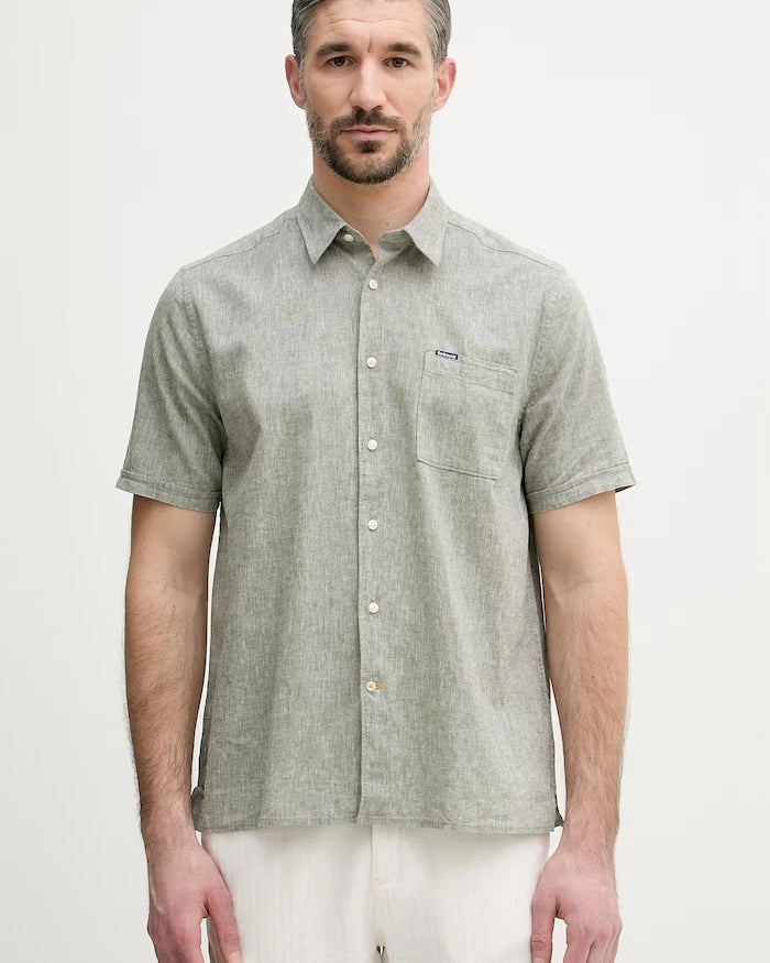 Barbour erkek keten gömlek Shirt Dept - Summer