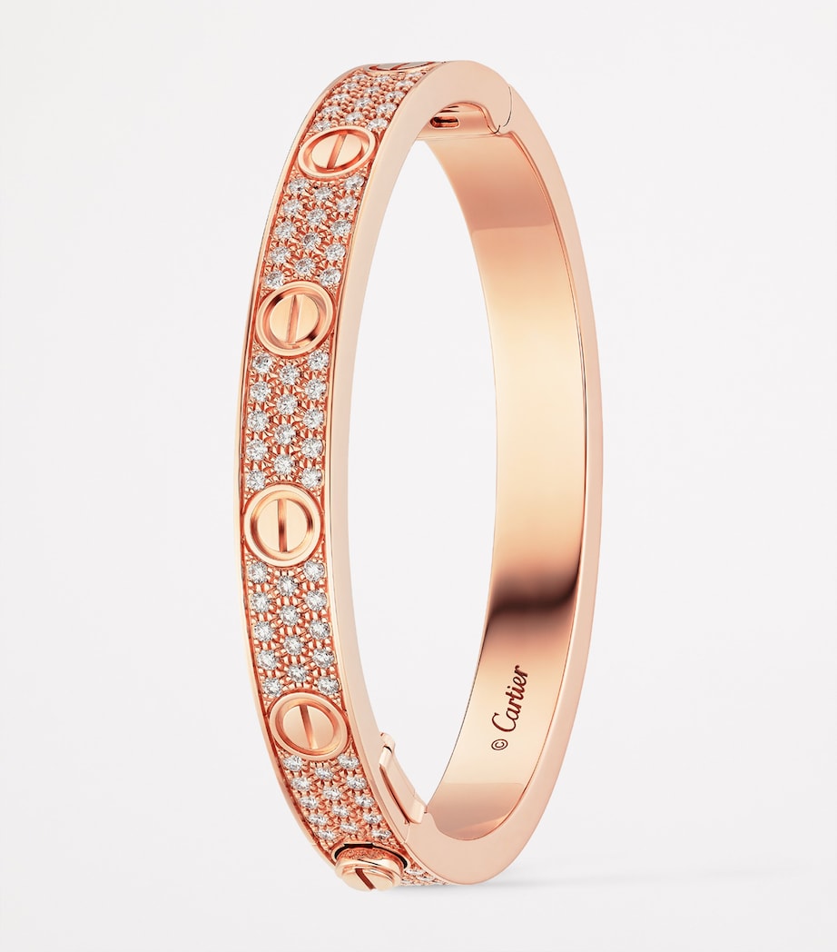 Rose Gold and Diamond LOVE Bracelet