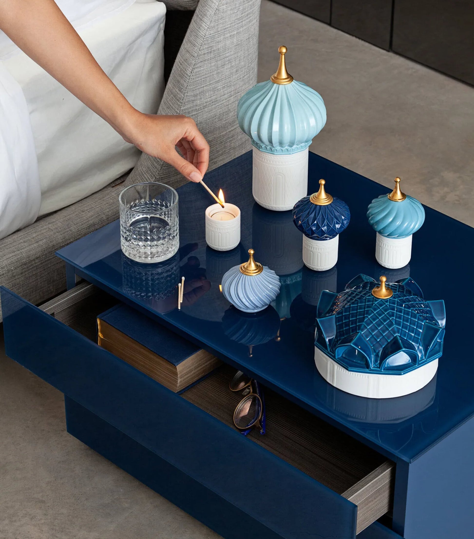 Blue Spire Scented Candle (200g)