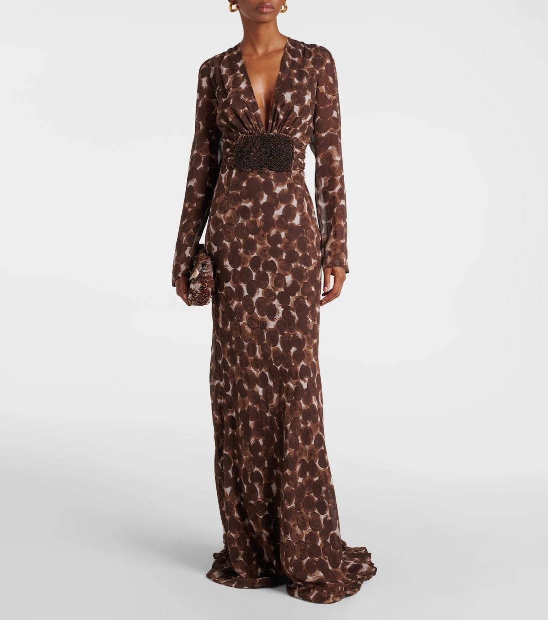 Dries Van Noten - Printed silk gown