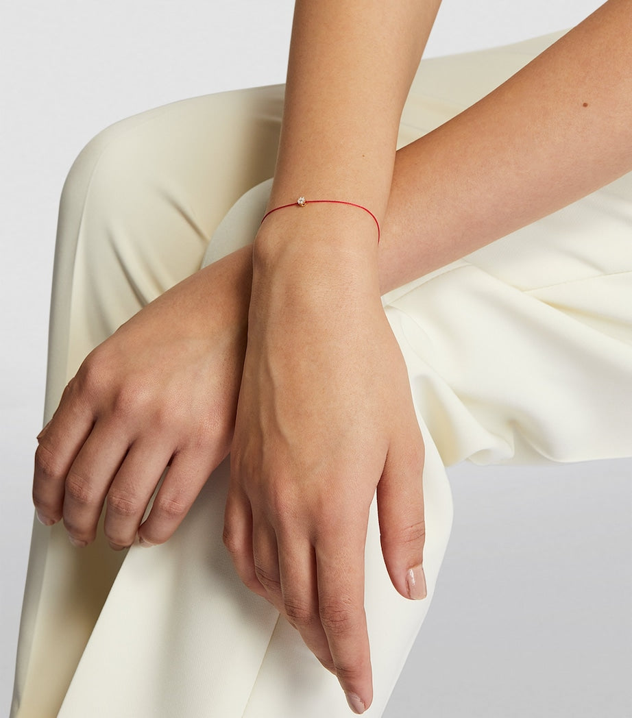 Yellow Gold and Diamond Illusion Bracelet