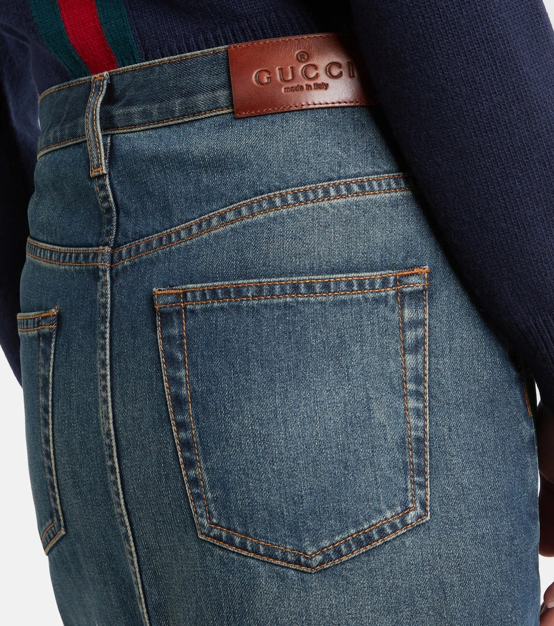 Gucci - Horsebit denim miniskirt