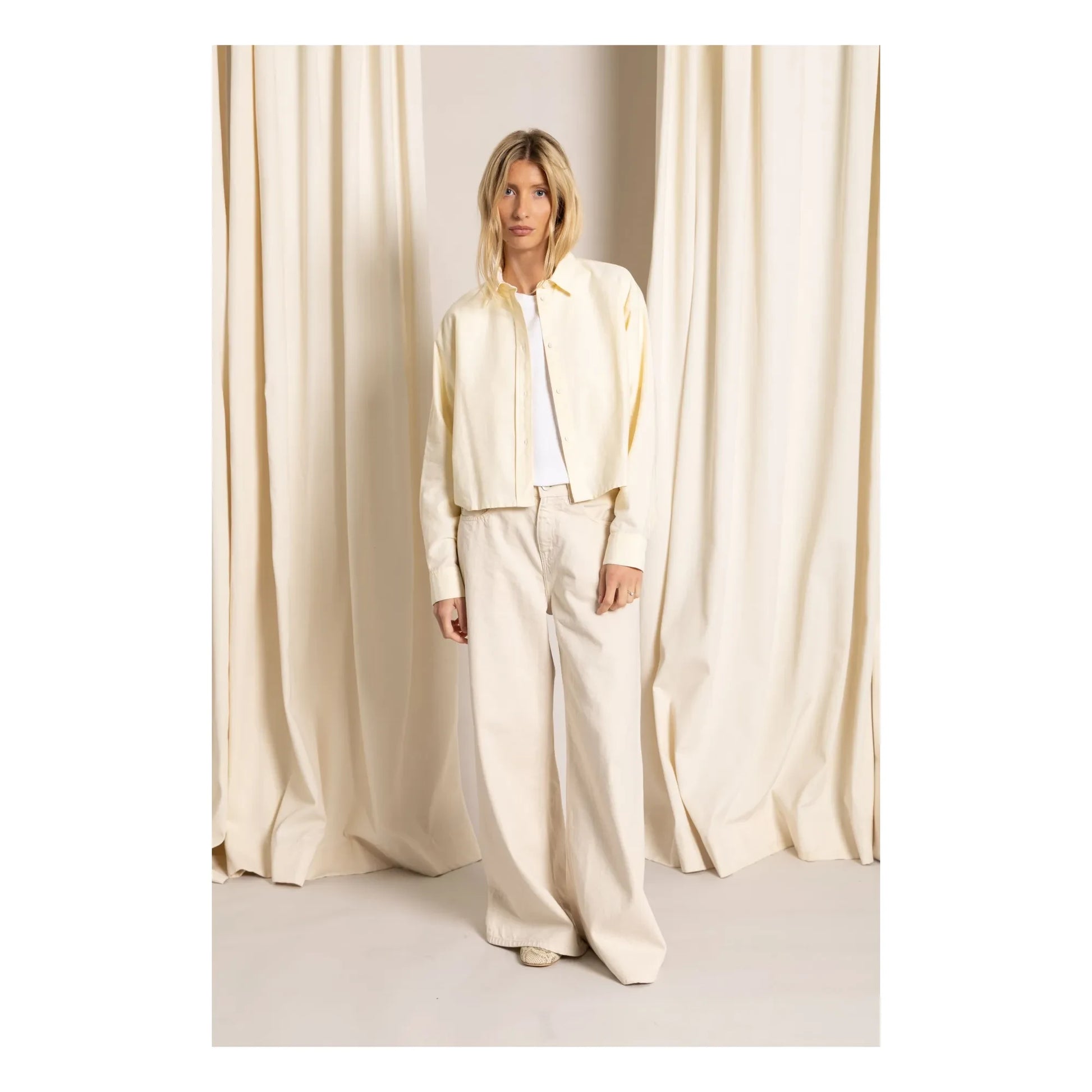 Smallable Woman - Chili Short Shirt | Pale yellow