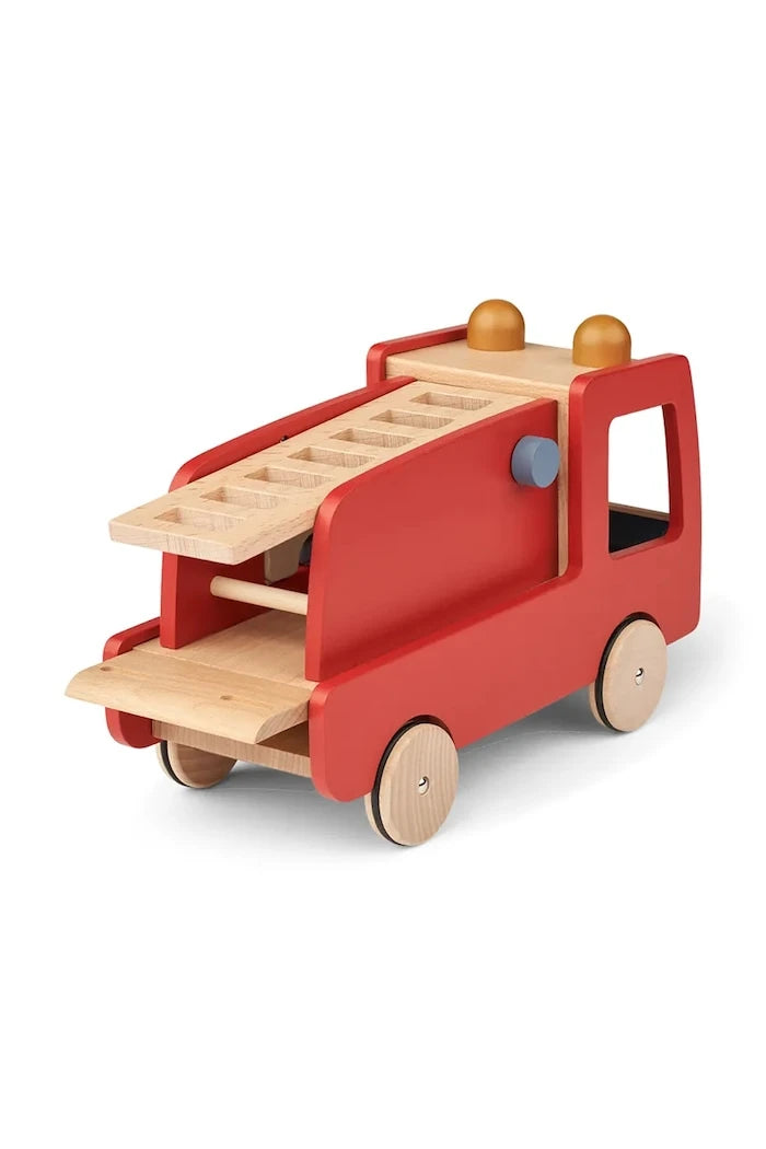 Детска дървена играчка Liewood Eigil Fire Truck