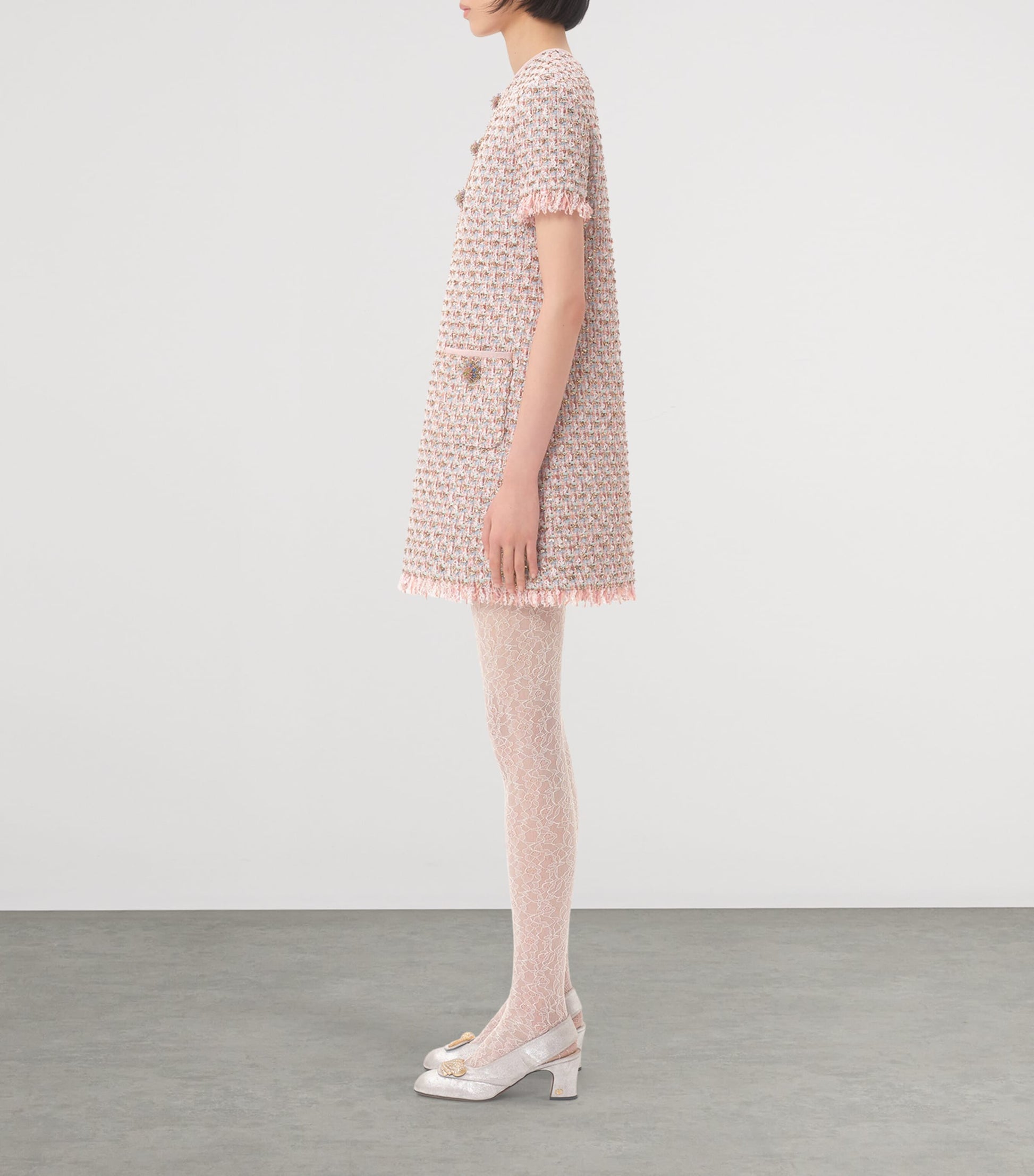 Valentino Multi Tweed Mini Dress