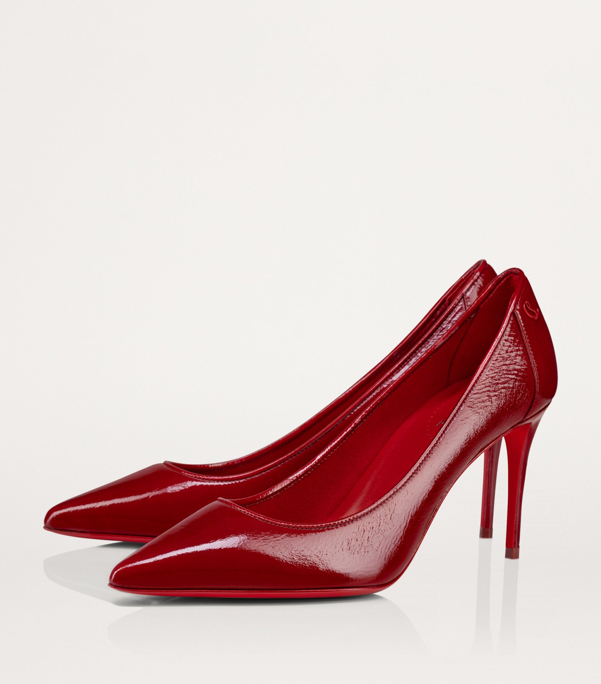 Christian Louboutin Red Sporty Kate Patent Leather Pumps 85