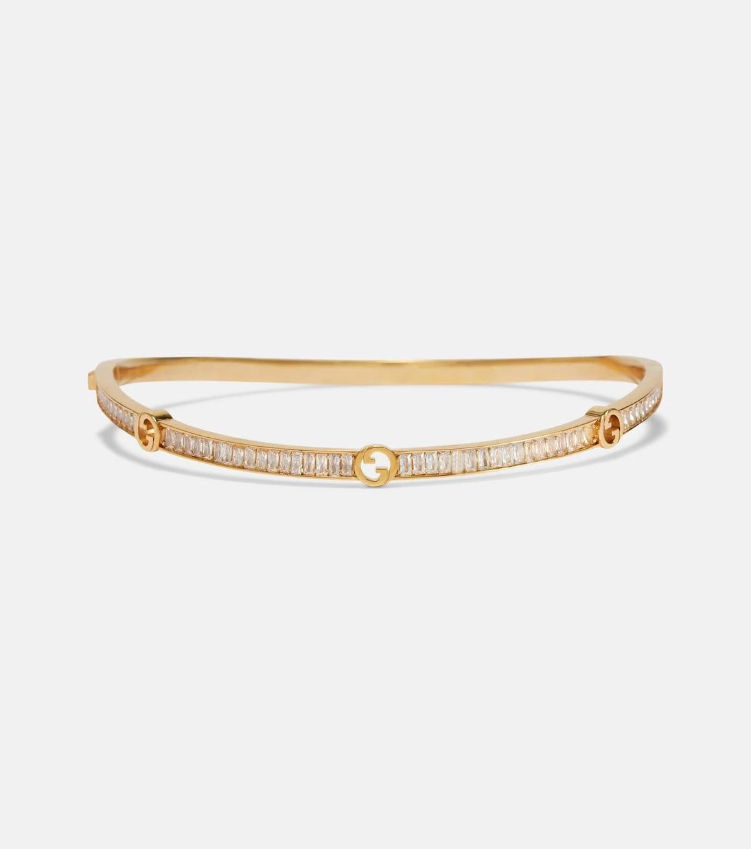 Gucci - Gucci Blondie embellished gold-plated choker