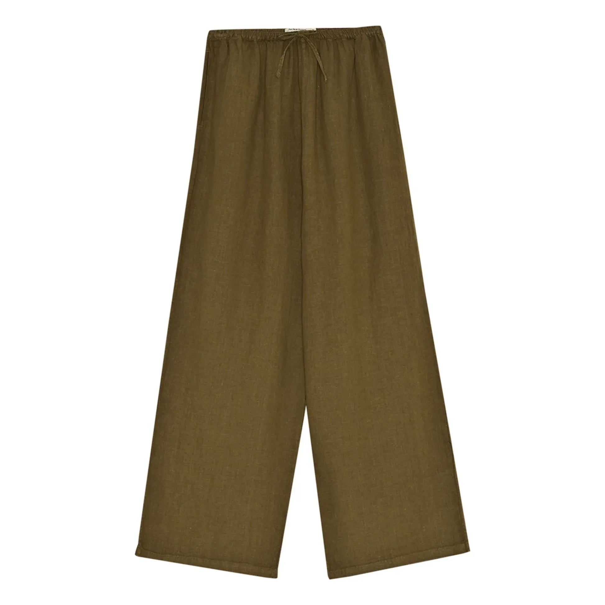 the new society - Melissa Linen Pants | Olive