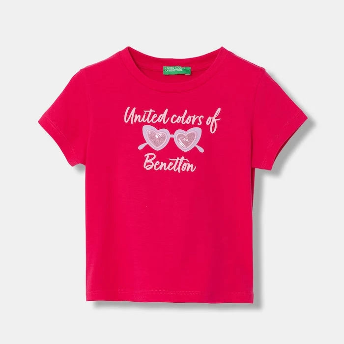 United Colors of Benetton çocuk pamuklu tişört