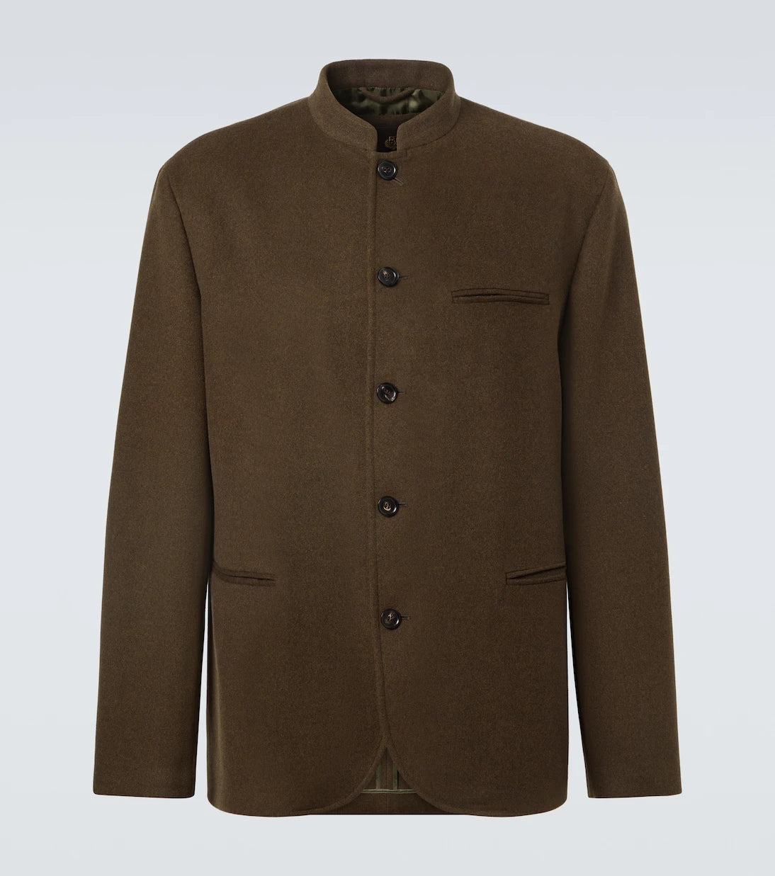 Loro Piana - جاكيت صوف كاش ويش بقصة صف أزرار واحد