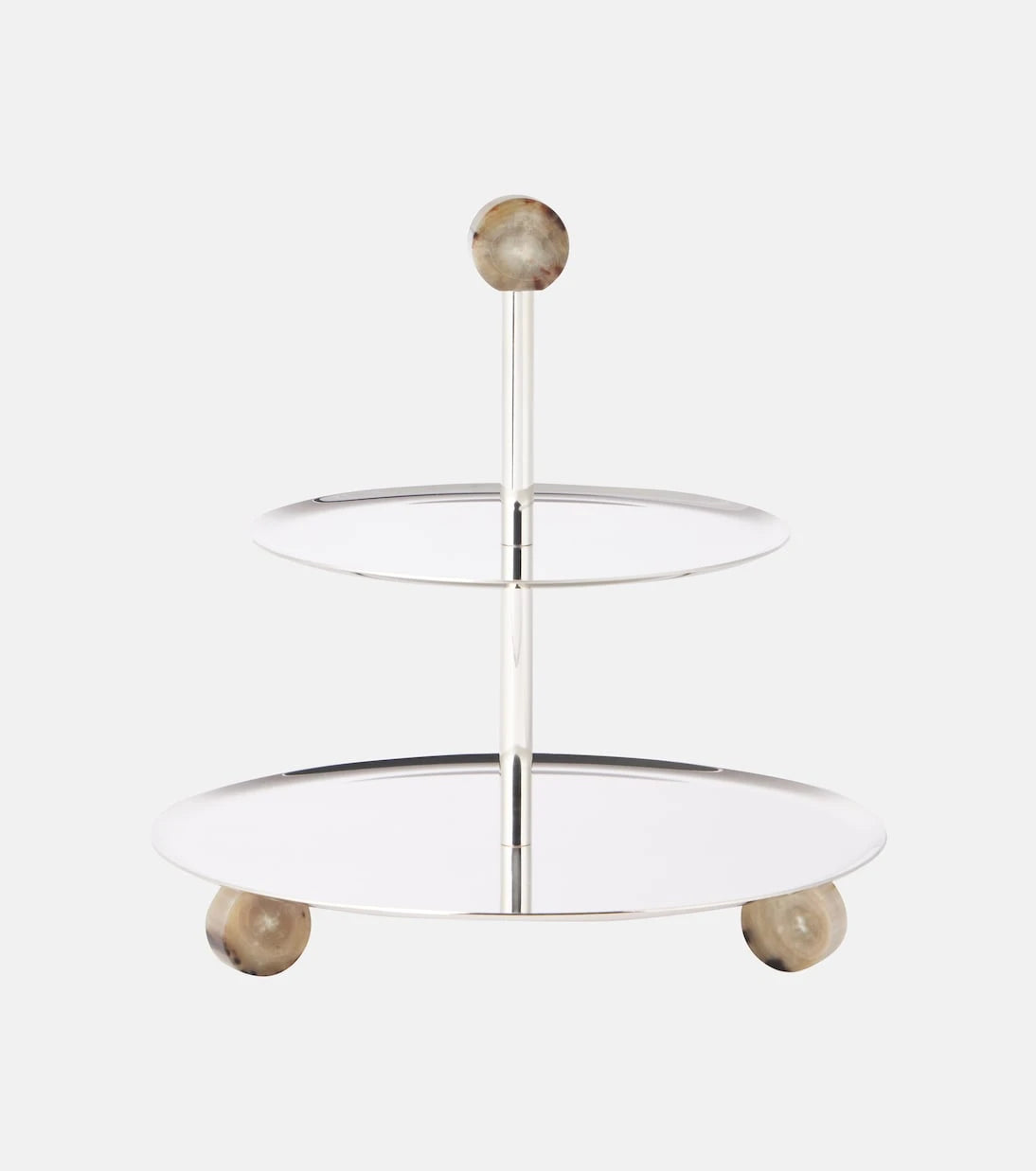 Brunello Cucinelli - Horn and steel cake stand