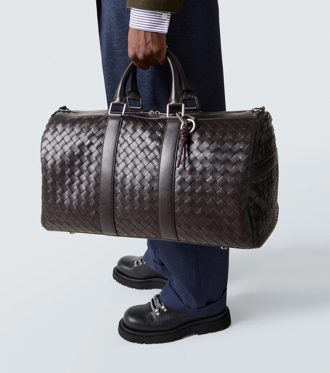 Bottega Veneta - ميدالية مفاتيح جلدية