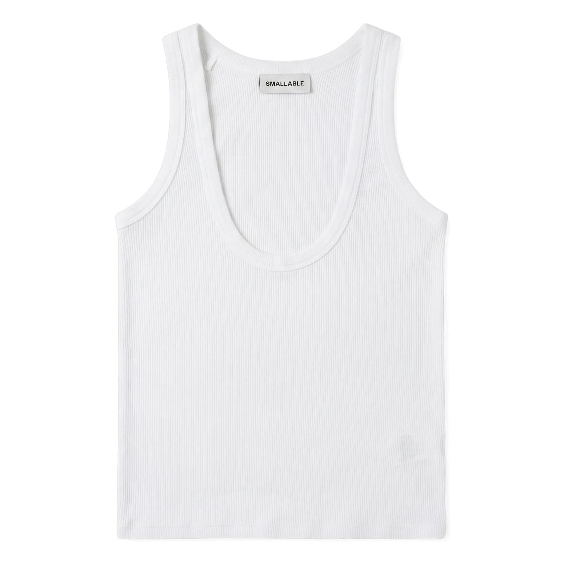 Smallable Woman - Perla ribbed tank top | White