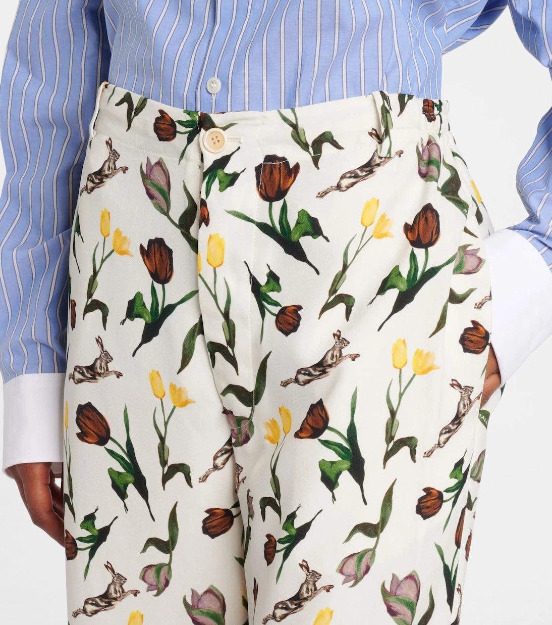 Marni - Printed silk palazzo pants