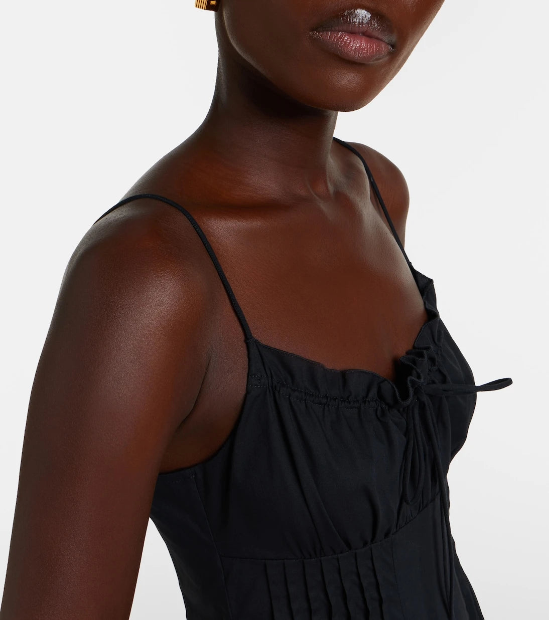 Staud - Margi cotton poplin midi dress