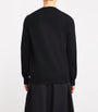 Comme Des Garçons Play Black Wool Heart Cardigan