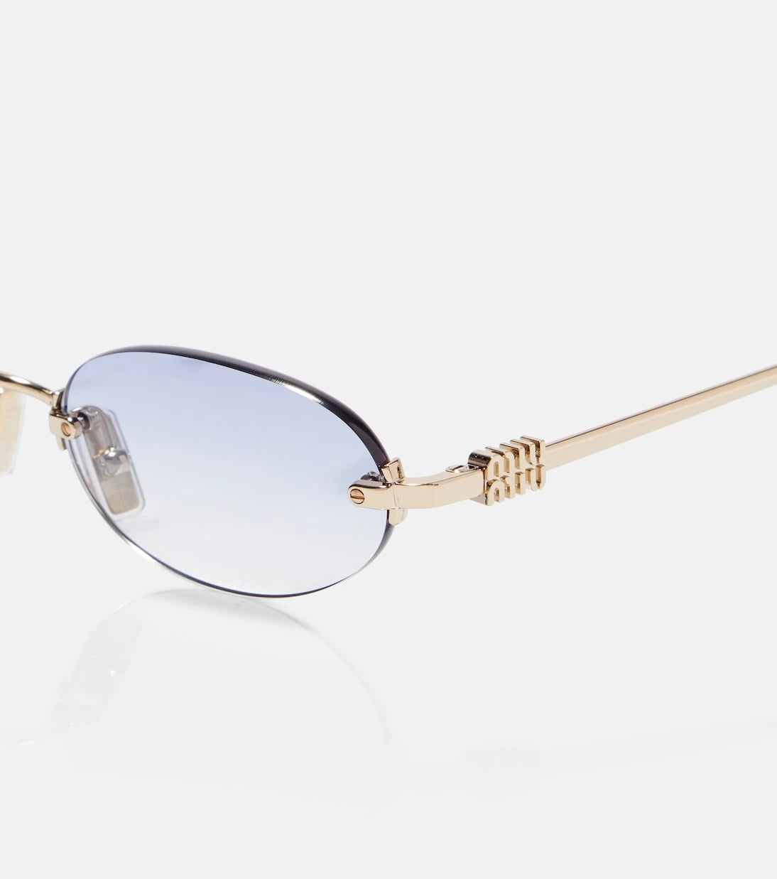 Miu Miu - Logo oval sunglasses