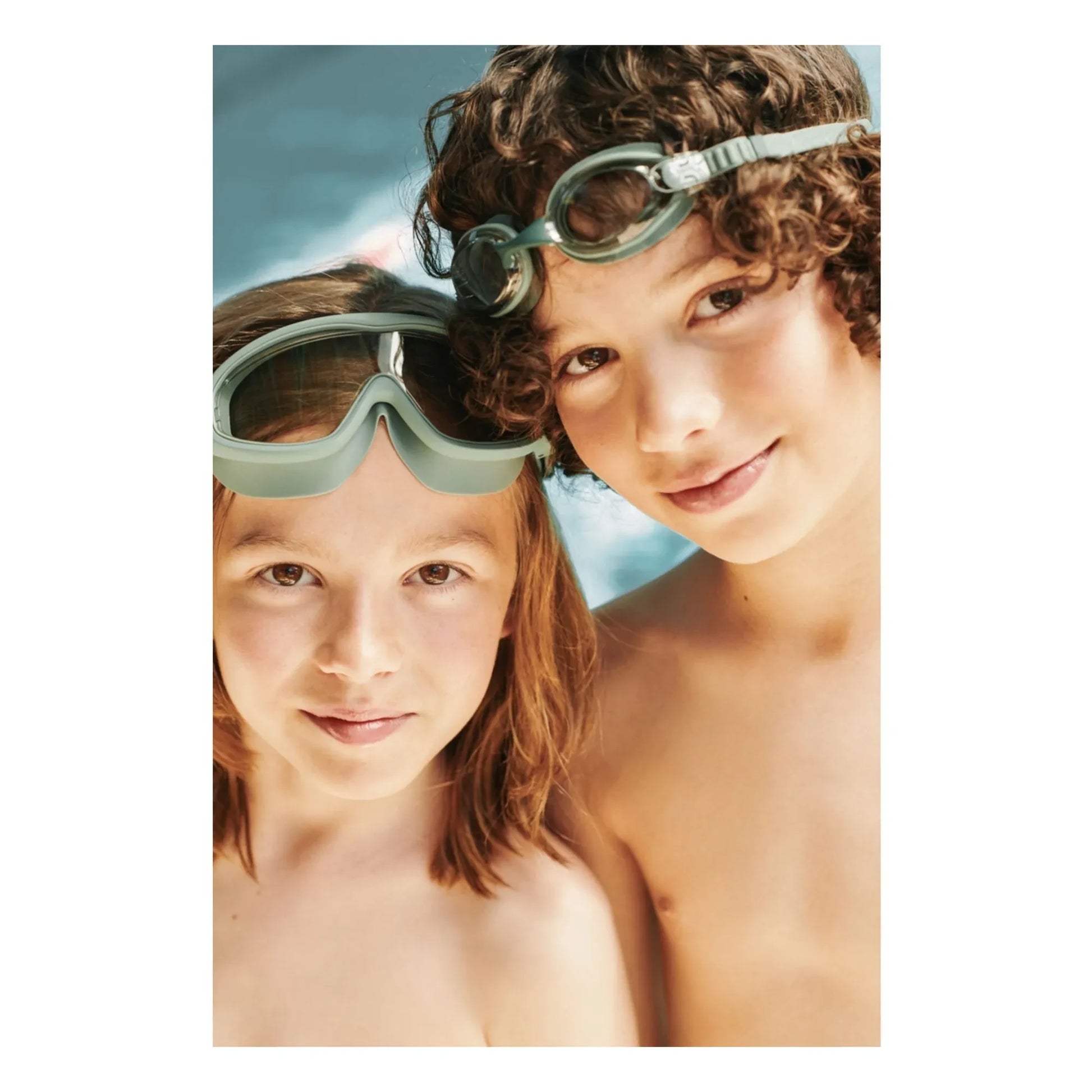 Liewood - Kerem swimming mask | Peppermint/Garden green