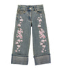 Embroidered Straight Jeans (2-16 Years) STONE+BEIGE