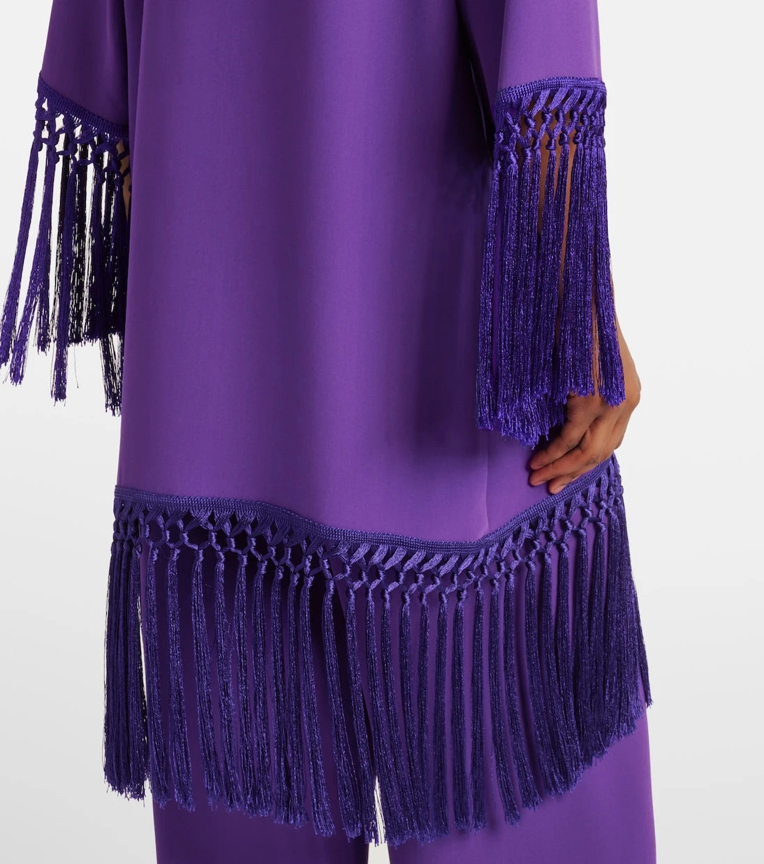 Valentino - Cady Couture fringed minidress