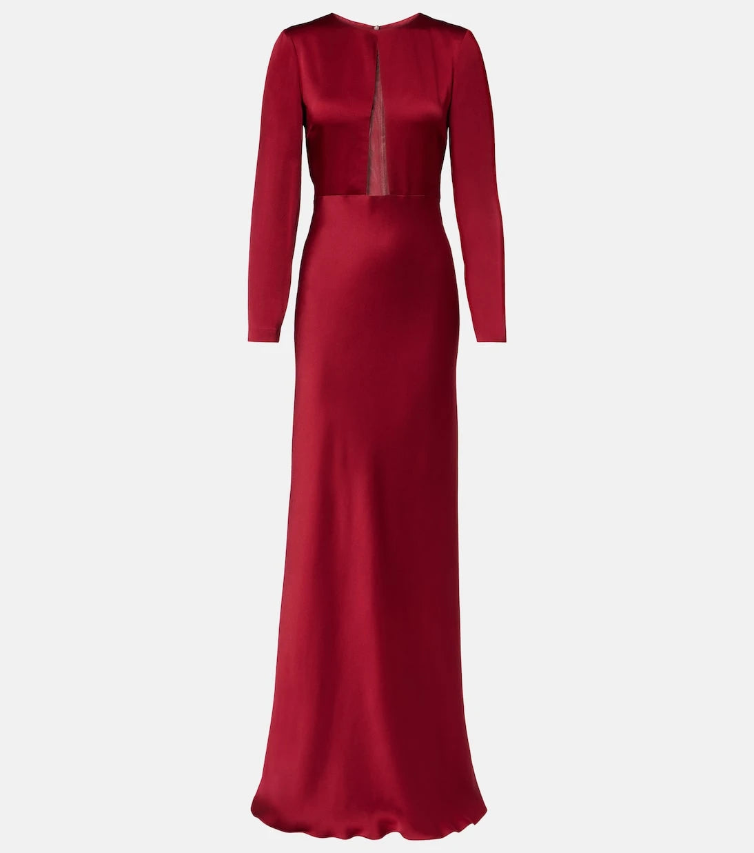 Max Mara - Bird satin maxi dress