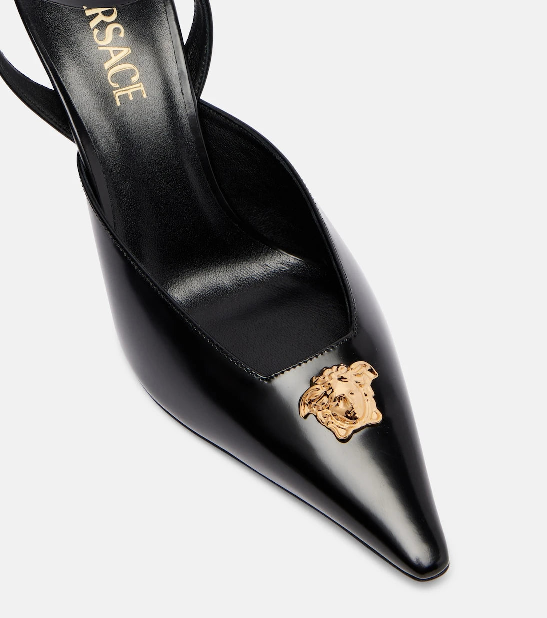Versace - La Medusa 85 leather pumps