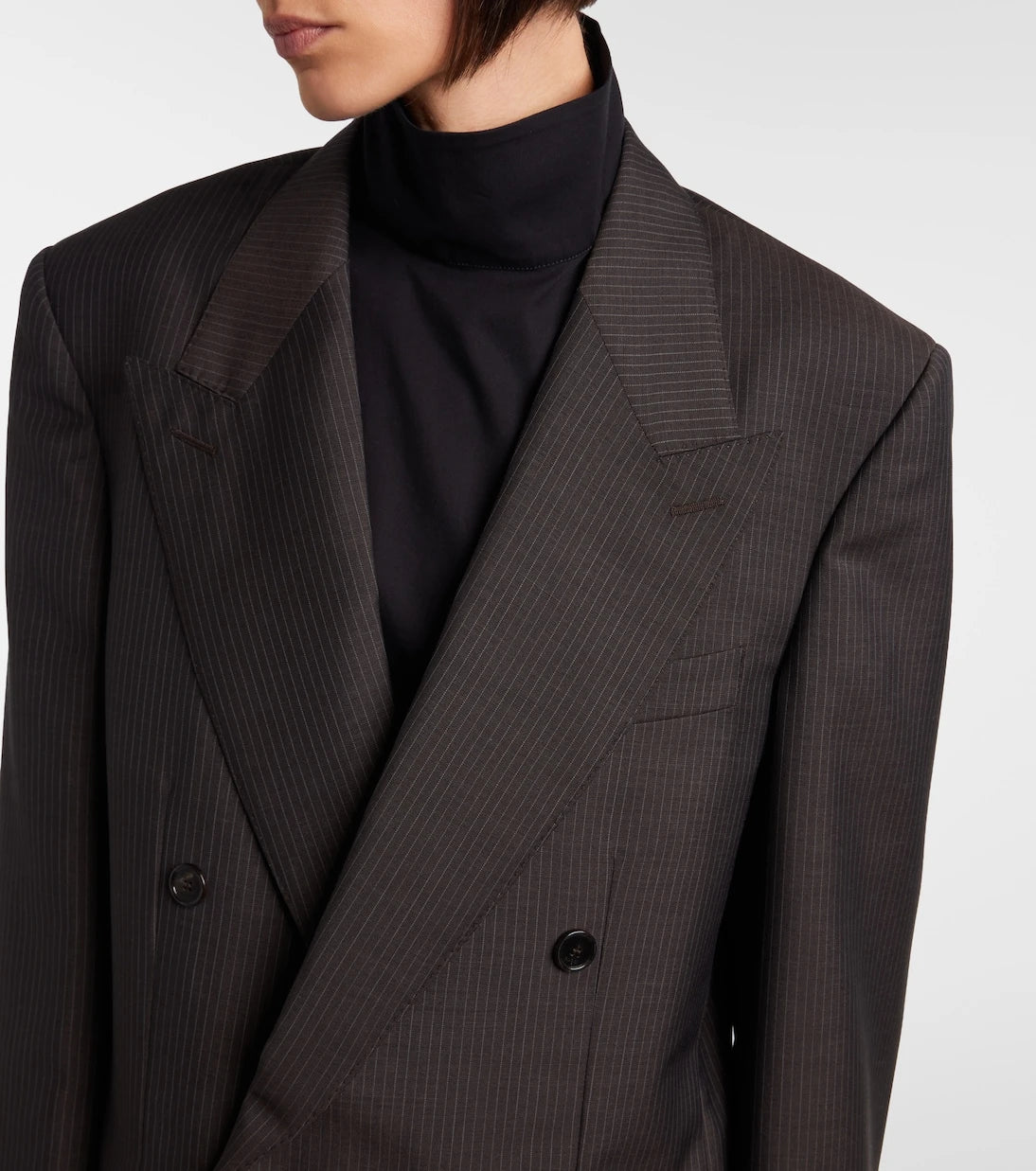 Gucci - Pinstripe wool and mohair blazer
