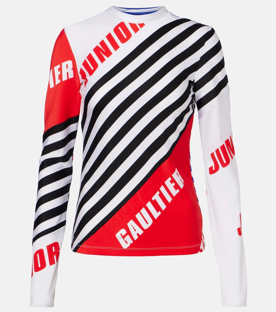 Jean Paul Gaultier - Logo striped jersey T-shirt