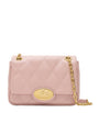 Pink Small Calfskin Strand Shoulder Bag