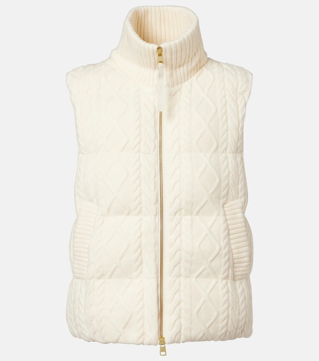 Varley - Irina cable-knit puffer vest