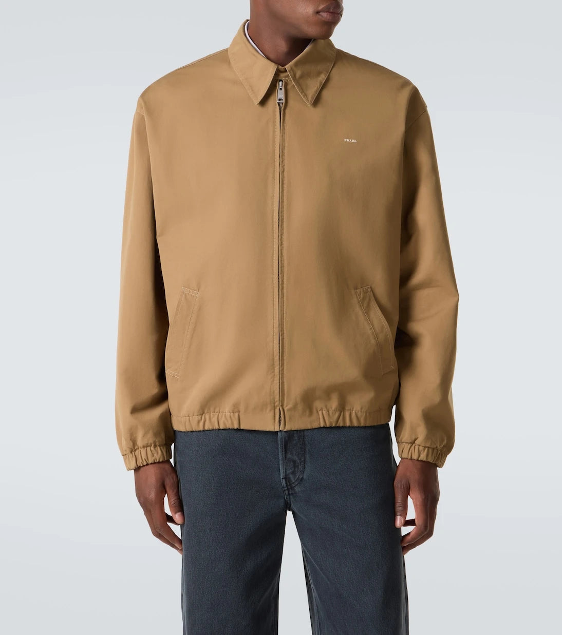 Prada - Logo cotton jacket