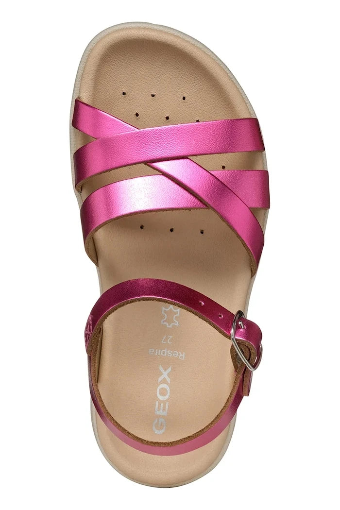 Детски сандали от кожа Geox SANDAL SOLEIMA