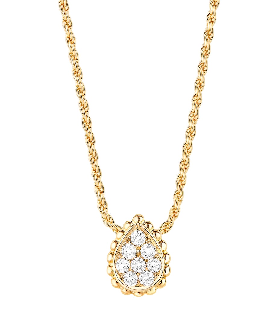 Yellow Gold Diamond Serpent Bohème Pendant Necklace