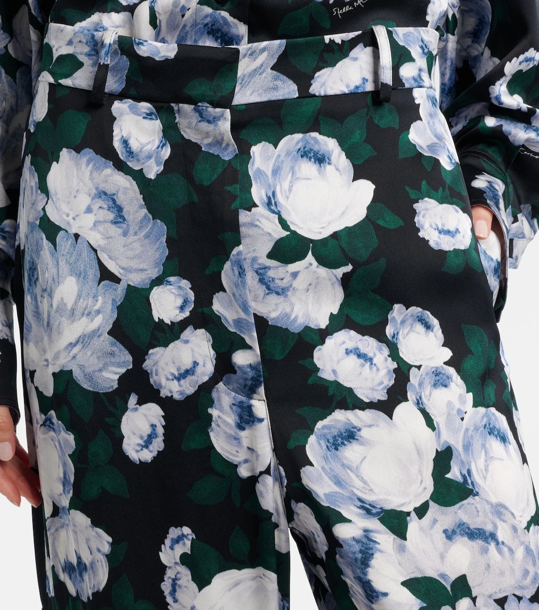 Stella McCartney - Printed satin pajama pants