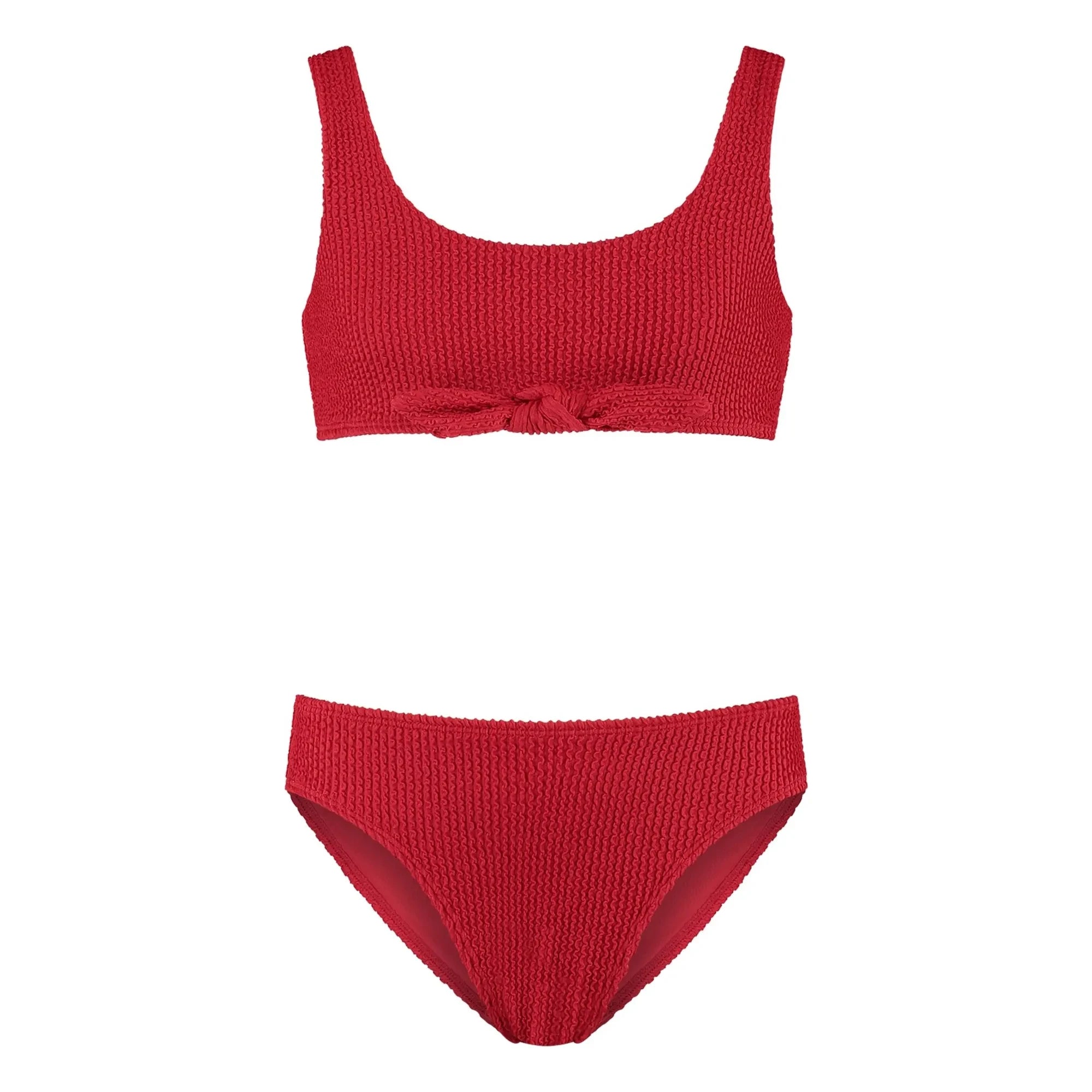 Beachlife - Rib Tie Swimsuit | Red