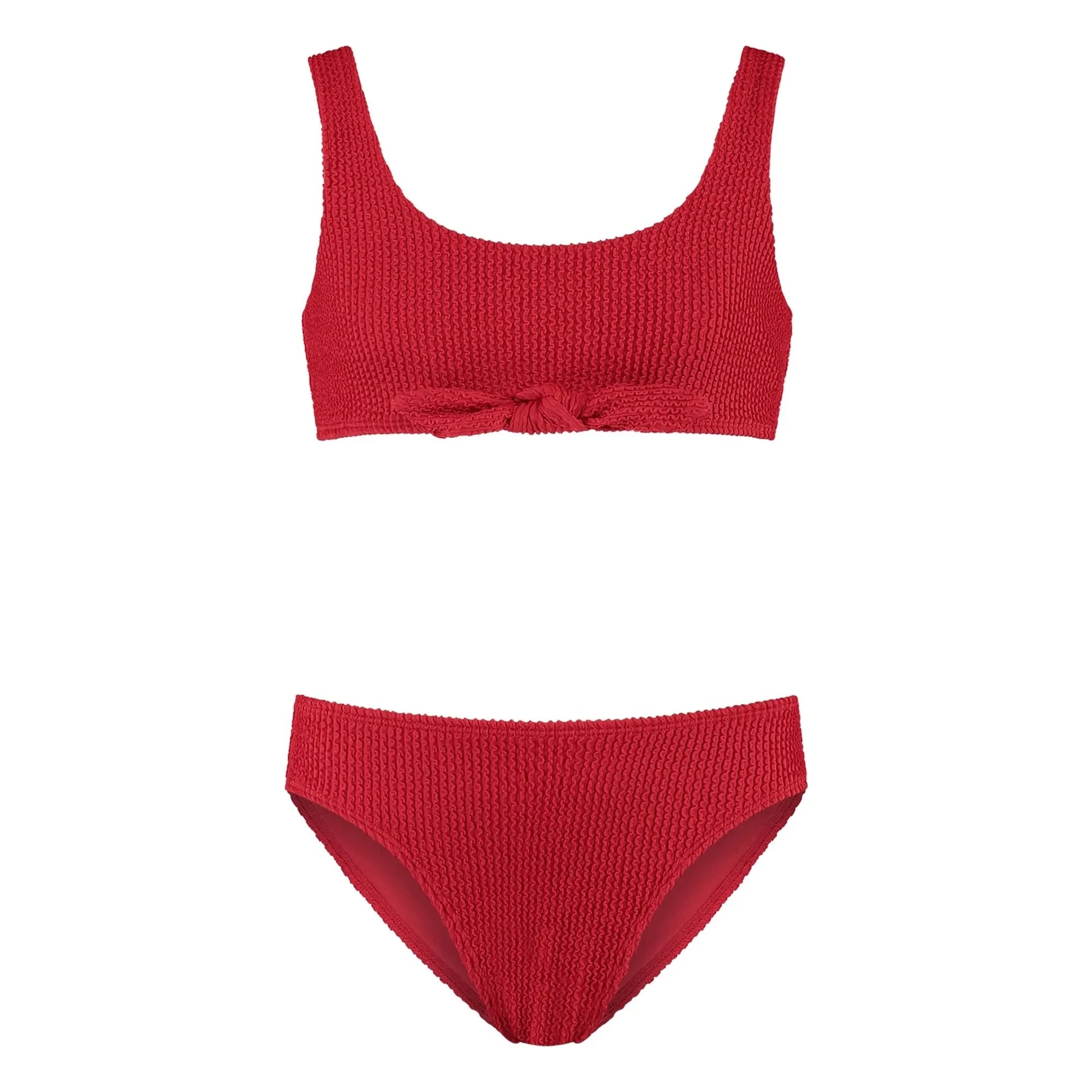 Beachlife - Rib Tie Swimsuit | Red