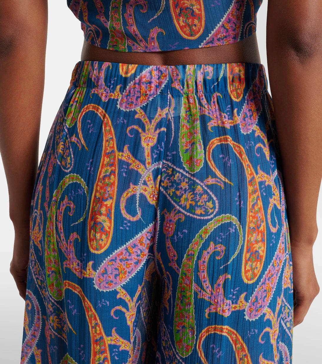 Etro - Paisley wide-leg pants
