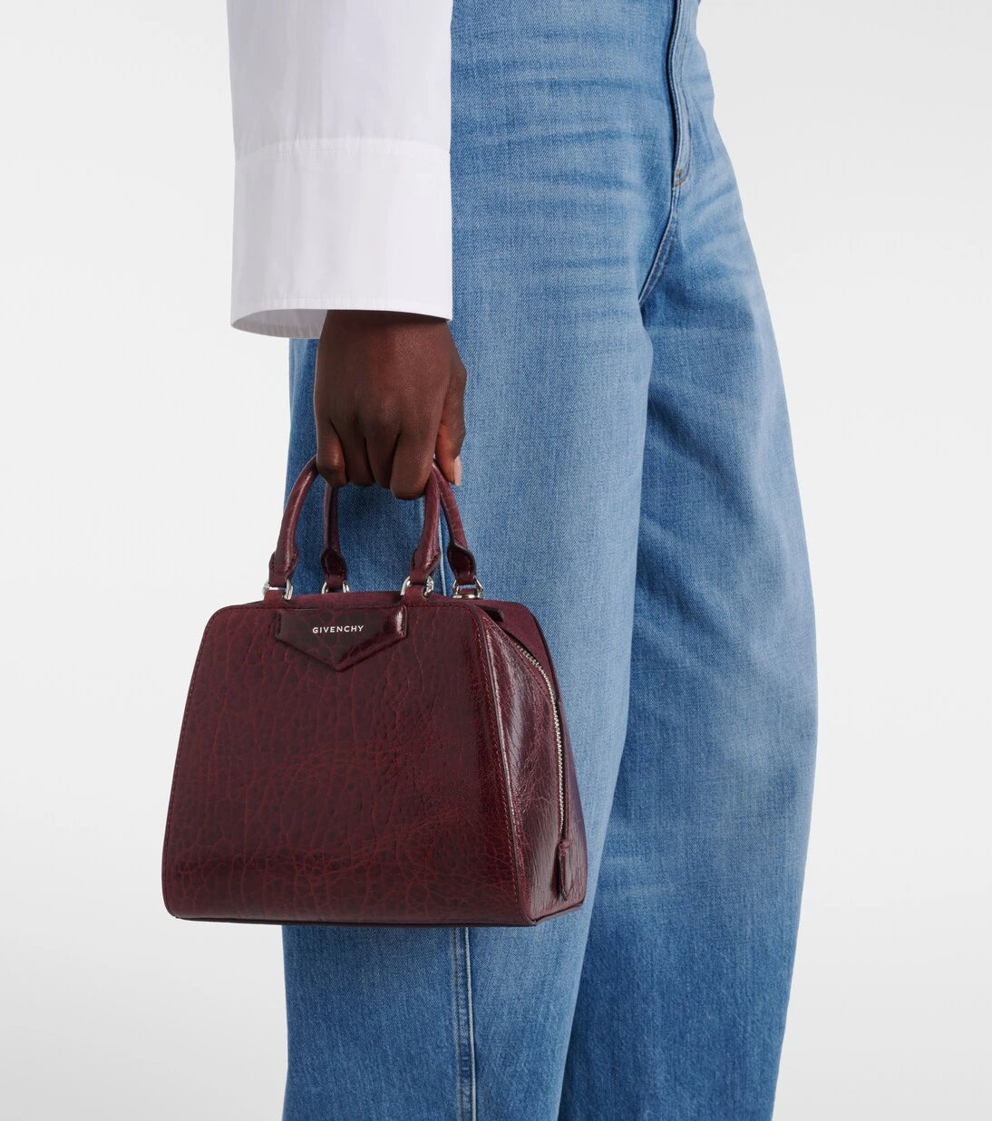 Givenchy - Antigona Cube Mini patent leather tote bag