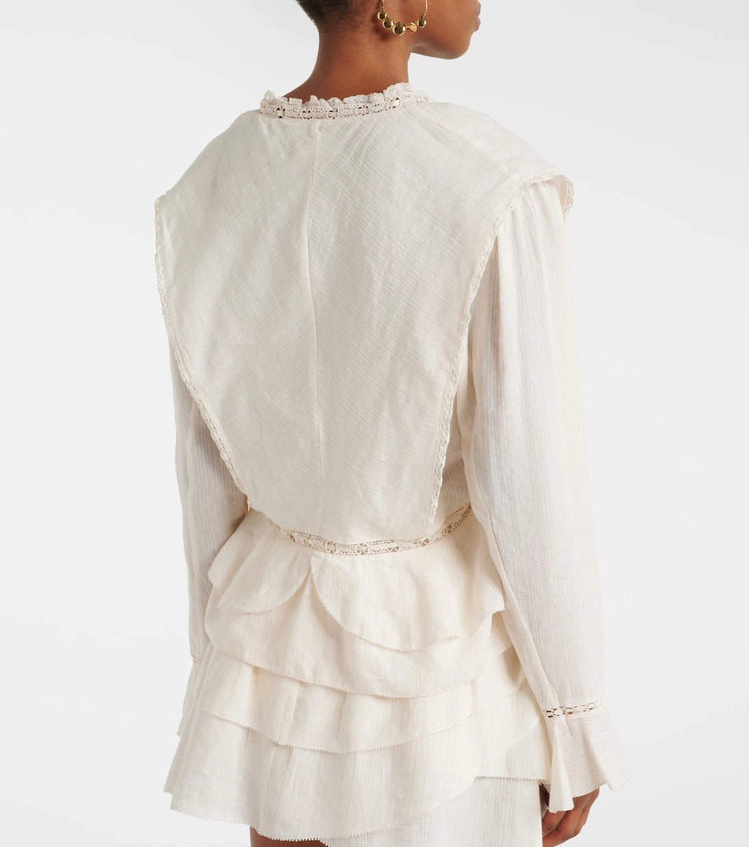 Marant Etoile - Damienne cotton and linen-blend top