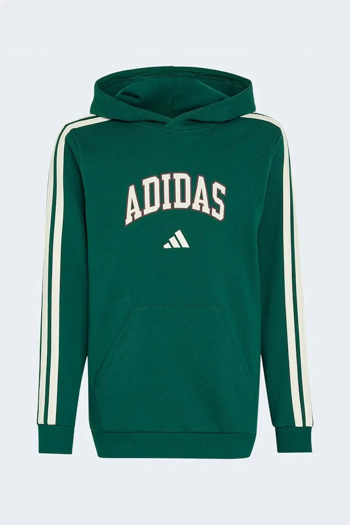 adidas kapüşonlu çocuk pamuklu sweatshirt