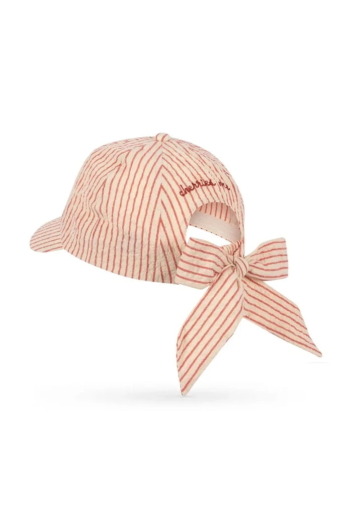 Konges Sløjd çocuklar için pamuk şapka ELLIE BOW CAP GOTS