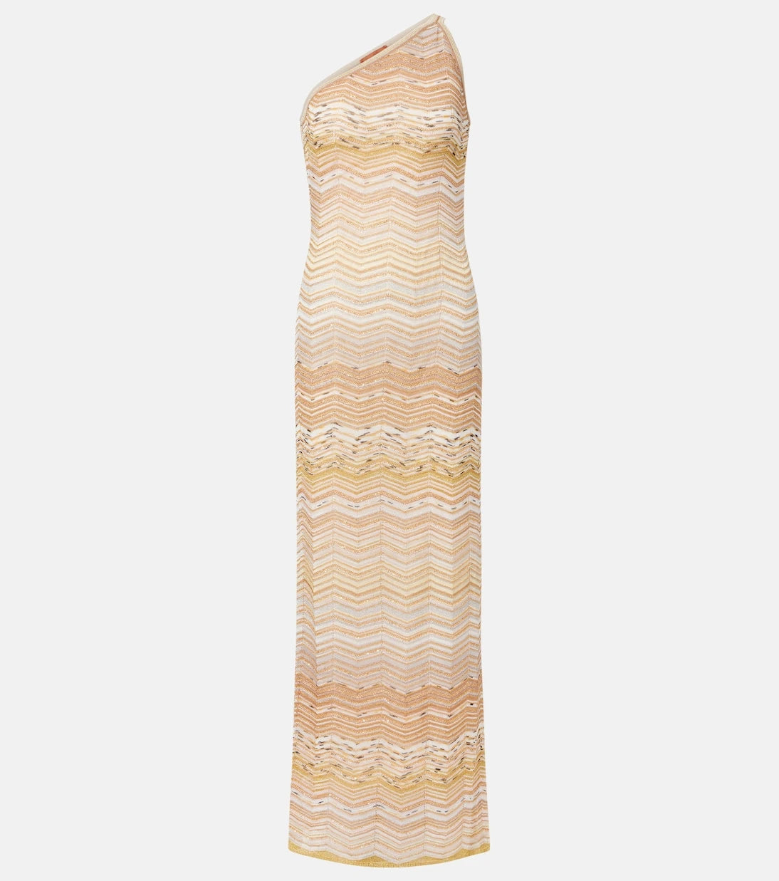 Missoni - فستان ماكسي لاميه بتصميم متعرج